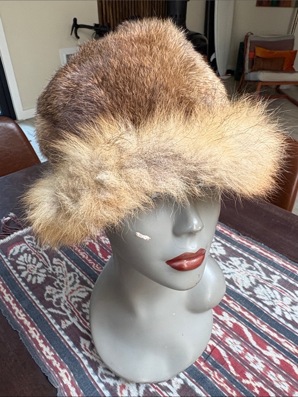 Vintage Union Made Fur Hat